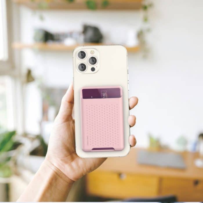 Für iPhone 13-Serie / iPhone 12-Serie Silikon-Brieftaschen-Beutel-Kartenetui Anti-Entmagnetisierungs-Kartenhalter Magsafing-Magnetaufkleber – Bild 7