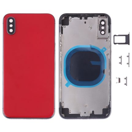 Rückseitige Abdeckung mit Kameraobjektiv, SIM-Kartenfach und Seitentasten für iPhone XS Max, For iPhone XS Max, For iPhone XS Max (Camera Lens+Side Keys), For iPhone XS Max with Side keys, For iPhone XS Max with Camera Lens