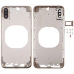 Transparente Rückseite mit Kameraobjektiv, SIM-Kartenfach und Seitentasten für iPhone XS Max, For iPhone XS Max(Transparent), For iPhone XS Max  (Camera Len), For iPhone XS Max(Transparent Back)