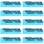 10 Sätze Mainboard FPC-Stecker Schwammschaumpolster für iPhone xs max