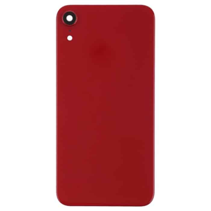 Akku-Rückabdeckung mit hinterer Kamerablende, Linse und Kleber für iPhone XR, For iPhone XR (with Camera Bezel) – Bild 2