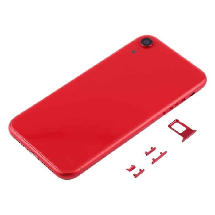 Hintere Gehäuseabdeckung mit Kameraobjektiv, SIM-Kartenfach und Seitentasten für iPhone XR, For iPhone XR (with Side Keys) – Bild 2