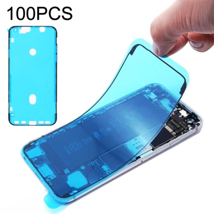 100 PCS LCD Frame Lünette Wasserdichte Aufkleber für iPhone XR – Bild 1