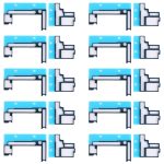 10 Sätze Mainboard FPC-Stecker Schwammschaumpolster für iPhone XR