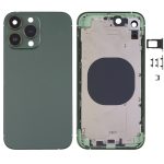 Gehäuseabdeckung mit mattiertem Rahmen und optischer Nachahmung des iP13 Pro für das iPhone XR, for iPhone XR(Frosted Steel Material,Green)