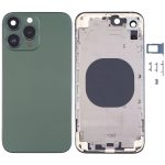 Rückseite des Gehäuses mit galvanisiertem Rahmen und optischer Nachahmung des iP13 Pro für das iPhone XR, for iPhone XR(Electroplated Frame ,Green)