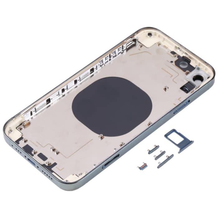 Rückseite des Gehäuses mit galvanisiertem Rahmen und optischer Nachahmung des iP13 Pro für das iPhone XR, for iPhone XR(Electroplated Frame ,Green) – Bild 3