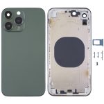 Rückseitige Gehäuseabdeckung aus Edelstahl mit optischer Nachahmung des iP13 Pro für das iPhone XR, for iPhone XR(Stainless Steel Material,Green)