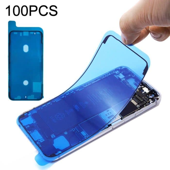 IPXS0329.jpg 100 PCS LCD Frame Lünette Wasserdichte Aufkleber für iPhone XS – Bild 1