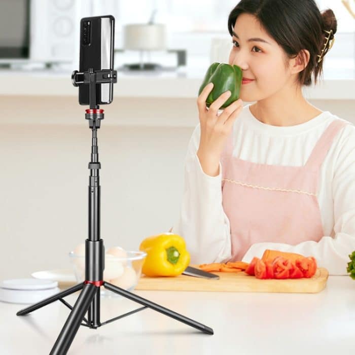 Aluminiumlegierung Handy Bluetooth Selfie Stick Live Boden Stativhalterung, Höhe: 1,5m – Bild 7