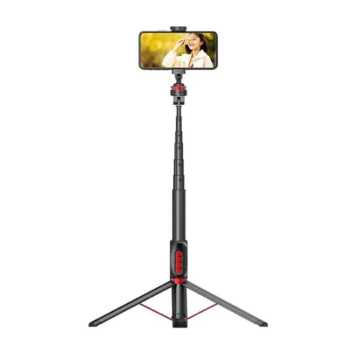 Aluminiumlegierung Handy Bluetooth Selfie Stick Live Floor Stativhalterung, Höhe: 1,8m – Bild 2