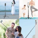 Aluminiumlegierung Handy Bluetooth Selfie Stick Live Floor Stativhalterung, Höhe: 1,8m – Bild 10