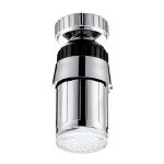 SDF-B6 1 LED-ABS-Temperatursensor 3-farbig LED-Wasserhahn Licht Wasser Glow-Dusche, Größe: 58 x 24mm, Schnittstelle: 22mm (Silber) – Bild 2