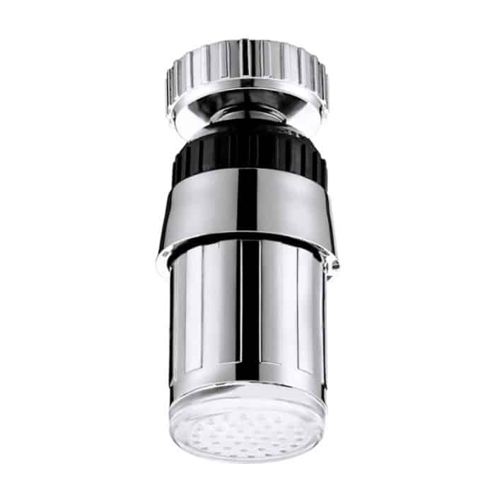 SDF-B6 1 LED-ABS-Temperatursensor 3-farbig LED-Wasserhahn Licht Wasser Glow-Dusche, Größe: 58 x 24mm, Schnittstelle: 22mm (Silber) – Bild 2