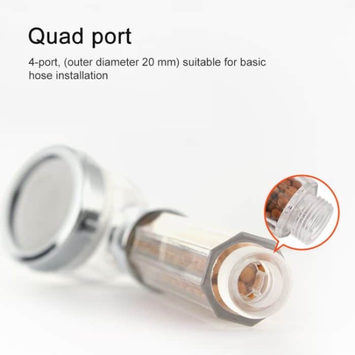 SDS-A23 15 LEDs ABS-Temperatursensor Negative Ionen RGB-LED-Duschkopf, Größe: 23 x 6,5 x 5,8 cm, Schnittstelle: 20 mm – Bild 4