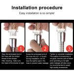 SDS-A23 15 LEDs ABS-Temperatursensor Negative Ionen RGB-LED-Duschkopf, Größe: 23 x 6,5 x 5,8 cm, Schnittstelle: 20 mm – Bild 6