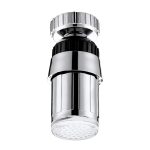 SDF-B6 1 LED ABS Bunte Änderung LED-Wasserhahn Licht Wasser Glow Dusche, Größe: 58 x 24mm, Schnittstelle: 22mm (Silber) – Bild 2