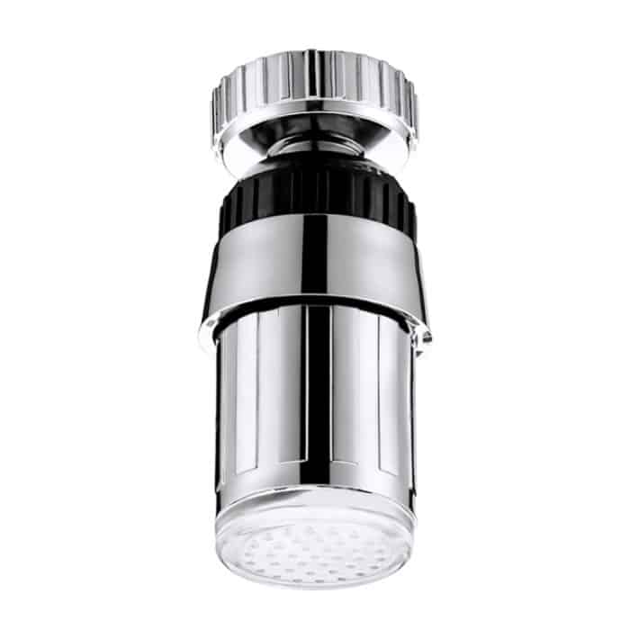 SDF-B6 1 LED ABS Bunte Änderung LED-Wasserhahn Licht Wasser Glow Dusche, Größe: 58 x 24mm, Schnittstelle: 22mm (Silber) – Bild 2