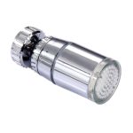 SDF-B9 1 LED ABS Bunte Änderung LED-Wasserhahn Licht Wasser Glow Dusche, Größe: 58 x 28mm, Schnittstelle: 22mm (Silber) – Bild 3