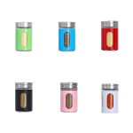 Gewürzglas aus Edelstahl mit Deckel, Küchenzubehör, Black, Pink, Green, Blue, Red, White – Bild 2