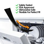 2 Stück 21 Zoll Schlitzstreifen für Gasherde, Antifouling, staubdicht, wasserdicht, für die Küche, 21 inches (White), 21 inches, 21 inches (Black) – Bild 5