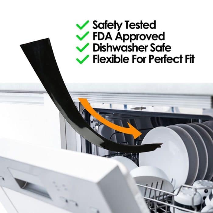 2 Stück 21 Zoll Schlitzstreifen für Gasherde, Antifouling, staubdicht, wasserdicht, für die Küche, 21 inches (White), 21 inches, 21 inches (Black) – Bild 5