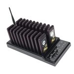 QC100 999 Channel Restaurant Wireless Paging Queuing-Anrufsystem mit 20 Call Coaster Pagern, EU-Stecker – Bild 2