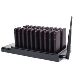 QC100 999 Channel Restaurant Wireless Paging Queuing-Anrufsystem mit 20 Call Coaster Pagern, EU-Stecker – Bild 3