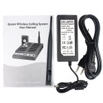 QC100 999 Channel Restaurant Wireless Paging Queuing-Anrufsystem mit 20 Call Coaster Pagern, EU-Stecker – Bild 4
