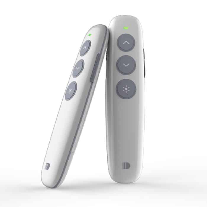 Doosl DSIT007 2,4 GHz wiederaufladbare Powerpoint-Präsentation Drahtloser Cliker-Fernbedienungsstift, Steuerentfernung: 100 m (weiß) – Bild 2