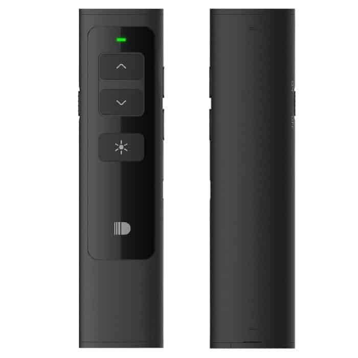 Doosl DSIT013 2,4 GHz wiederaufladbare PowerPoint-Präsentation Fernbedienung Multifunktionaler Laserpointer für PowerPoint / Keynote / Prezi, Kontrollentfernung: 100 m (schwarz) – Bild 3