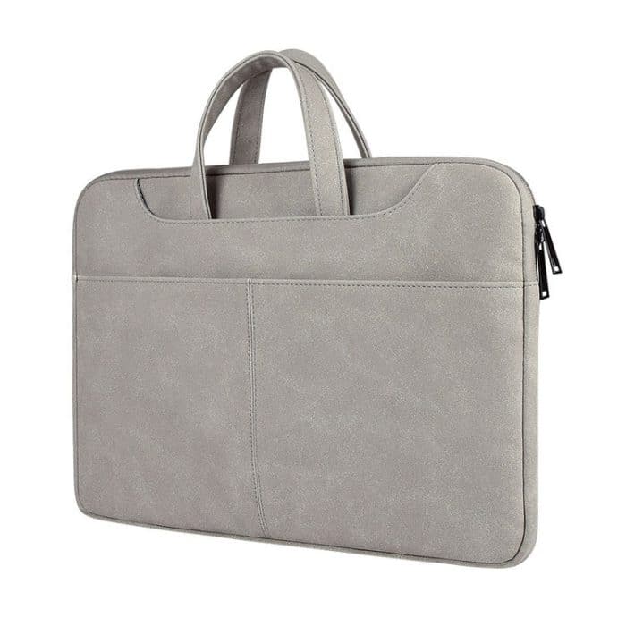 ST06S Wasserdichte PU-Leder-Reißverschluss-versteckter tragbarer Riemen One-Shoulder-Handtasche für 15,6-Zoll-Laptops, mit Zauberstab und Koffergürtel, ST06S 15.6 inch Dark Gray, ST06S 15.6 inch Pink, ST06S 15.6 inch Light Grey – Bild 5