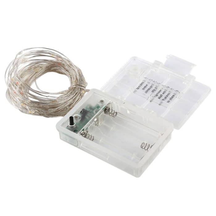 50 LEDs, 3 x AA-Batterien, Box, Lichterkette, dekoratives Licht mit Fernbedienung, DC 5 V, Blue Light/Remote Control, Colorful Light/Remote Control, White Light/Remote Control, Warm White/Remote Control – Bild 3