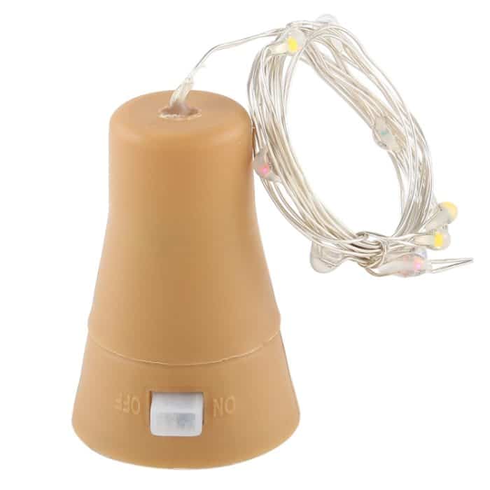 1 m 10 LEDs SMD 0603 solarbetriebene Kupferdraht-Lichterkette, Lichterkette, dekoratives Licht, 1m Blue Light, 1m Colorful Light, 1m White Light, 1m Warm White – Bild 2