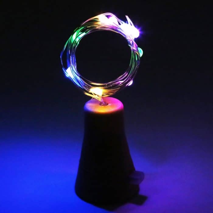 1 m 10 LEDs SMD 0603 solarbetriebene Kupferdraht-Lichterkette, Lichterkette, dekoratives Licht, 1m Blue Light, 1m Colorful Light, 1m White Light, 1m Warm White – Bild 5