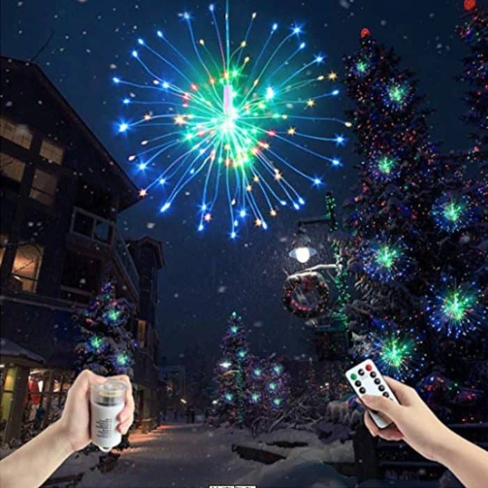 150 LEDs Batteriebox LED Dekoleuchte mit Fernbedienung, 30CM Colorful Light, 30CM White Light, 30CM Warm White – Bild 9