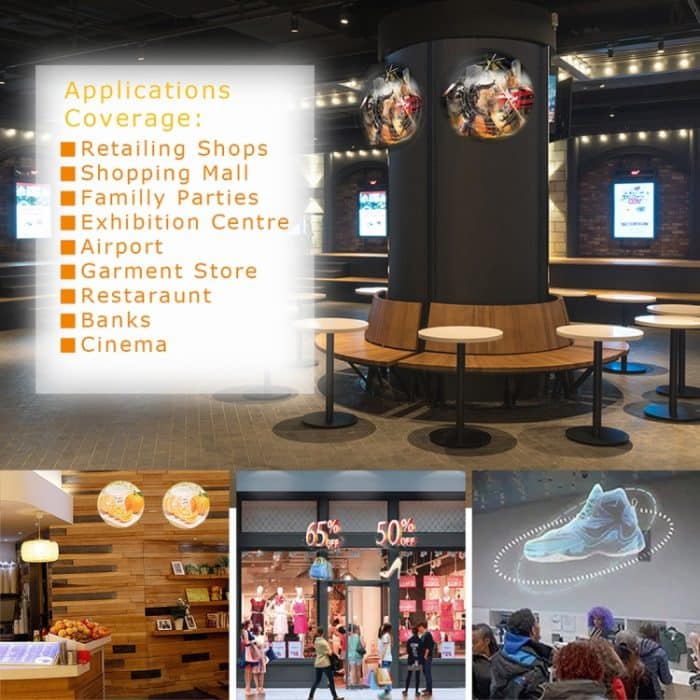 Holographisches 3D-Display mit 42 cm Durchmesser, WiFi-App-Steuerung, Auflösung 640 x 640 Pixel Auflösung 320 LEDs Plakatwand, Unterstützung für Micro-SD-Karte – Bild 5