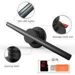 Holographisches 3D-Display mit 42 cm Durchmesser, WiFi-App-Steuerung, Auflösung 640 x 640 Pixel Auflösung 320 LEDs Plakatwand, Unterstützung für Micro-SD-Karte – Bild 7