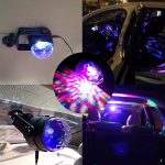 3W RGB Magic Ball LED Bühnenlicht, USB Sound Control Drehbare Disco DJ-Leuchte, DC 5V – Bild 7