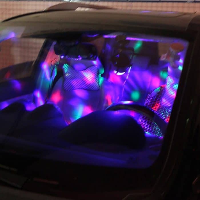 3W RGB Magic Ball LED Bühnenlicht, USB Sound Control Drehbare Disco DJ-Leuchte, DC 5V – Bild 8