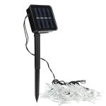 Sternförmige 20 LEDs Outdoor Garten Weihnachtsfest Dekoration Solar Lampenkette – Bild 2