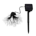 Geisterform 30 LEDs Outdoor Garten Wasserdicht Weihnachtsfest Dekoration Solarlampenkette – Bild 2
