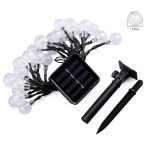 50 LEDs Bubble Ball Outdoor Garten Wasserdicht Weihnachten Frühling Festival Dekoration Solar Lampe String – Bild 2