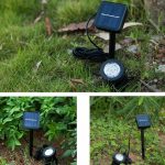 Single Head LED Outdoor Wasserdicht Solar Unterwasserscheinwerfer Flutlicht – Bild 8