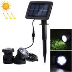 Zwei Köpfe LED Outdoor Wasserdicht Solar Unterwasserscheinwerfer Flutlicht