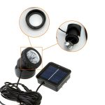 Zwei Köpfe LED Outdoor Wasserdicht Solar Unterwasserscheinwerfer Flutlicht – Bild 5