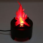 [220V US / EU-Stecker] Künstliche Simulation Brennen gefälschter Flammenlampe, Flammenhöhe: ca. 8 cm, Fackel Feuer Topf Schüssel Licht für Festival Party Dekoration – Bild 5