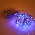 100 LEDs SMD 06033 x AA-Batterien, Box, Lichterkette, dekoratives Licht, DC 5 V, 10m Blue Light, 10m Colorful Light, 10m Pink Light, 10m Green Light, 10m Purple Light, 10m Red Light, 10m White Light, 10m Warm White, 10m Yellow Light – Bild 5