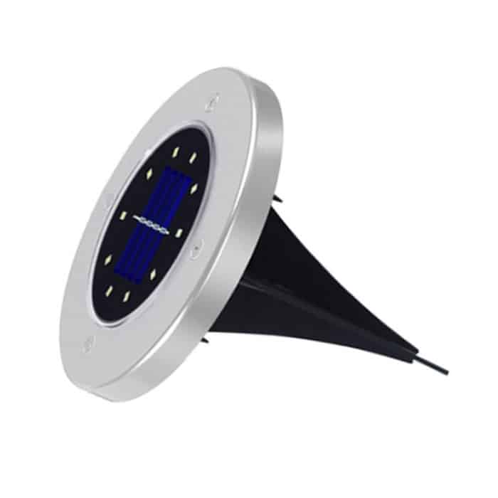 2 Stück 10 LEDs, solarbetrieben, vergrabenes Licht unter der Erde, IP65, wasserdicht, für den Außenbereich, Garten, Straßenlaterne, 10 LEDs – Bild 2