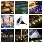 2 Stück 10 LEDs, solarbetrieben, vergrabenes Licht unter der Erde, IP65, wasserdicht, für den Außenbereich, Garten, Straßenlaterne, 10 LEDs – Bild 13